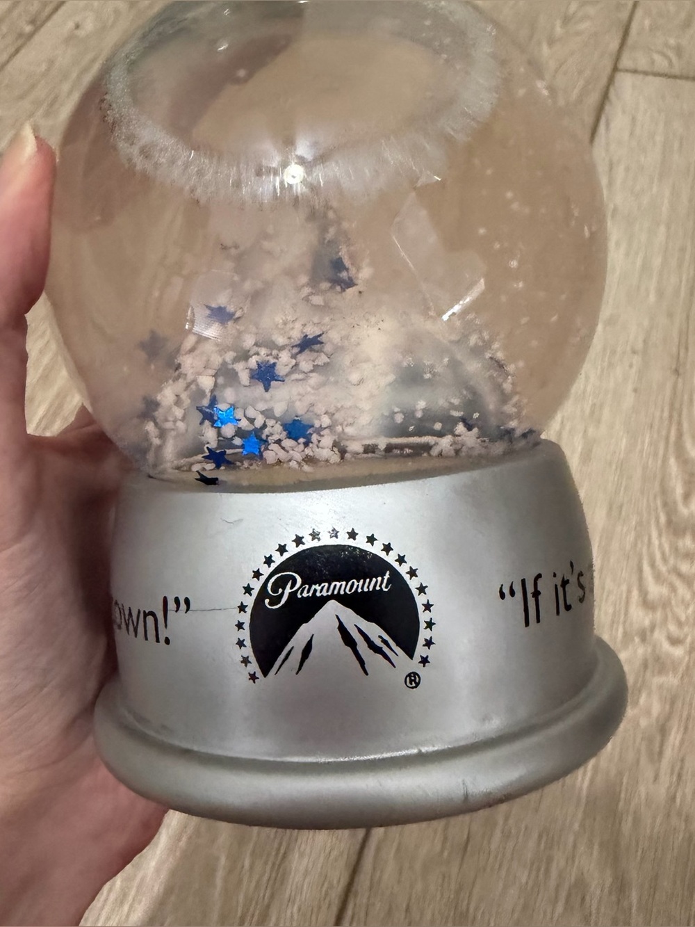 Vintage Y2K Paramount Pictures Collectible Snow Globe